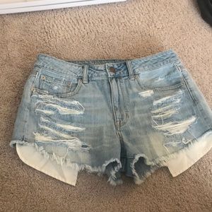 High rise festival jean shorts